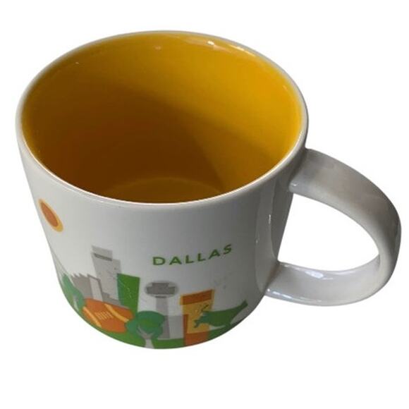 Starbucks DALLAS 2012 You Are Here Collection Series Ceramic Coffee Mug 14oz - Picture 4 of 7